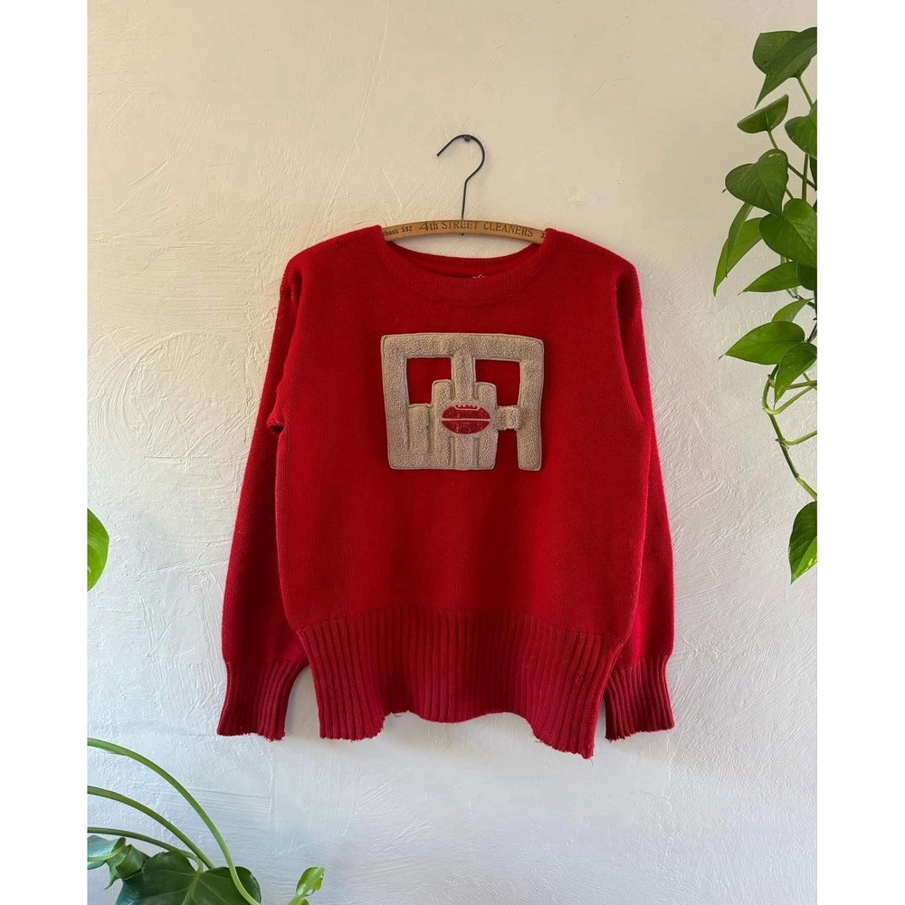 True Vintage 40s 50s Wilson Letterman Knit Sweater Arizona Tucson Football